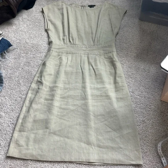 Theory Anderson Stretch linen Summer dress size 2 NWOT - Picture 8 of 10